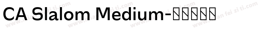 CA Slalom Medium字体转换